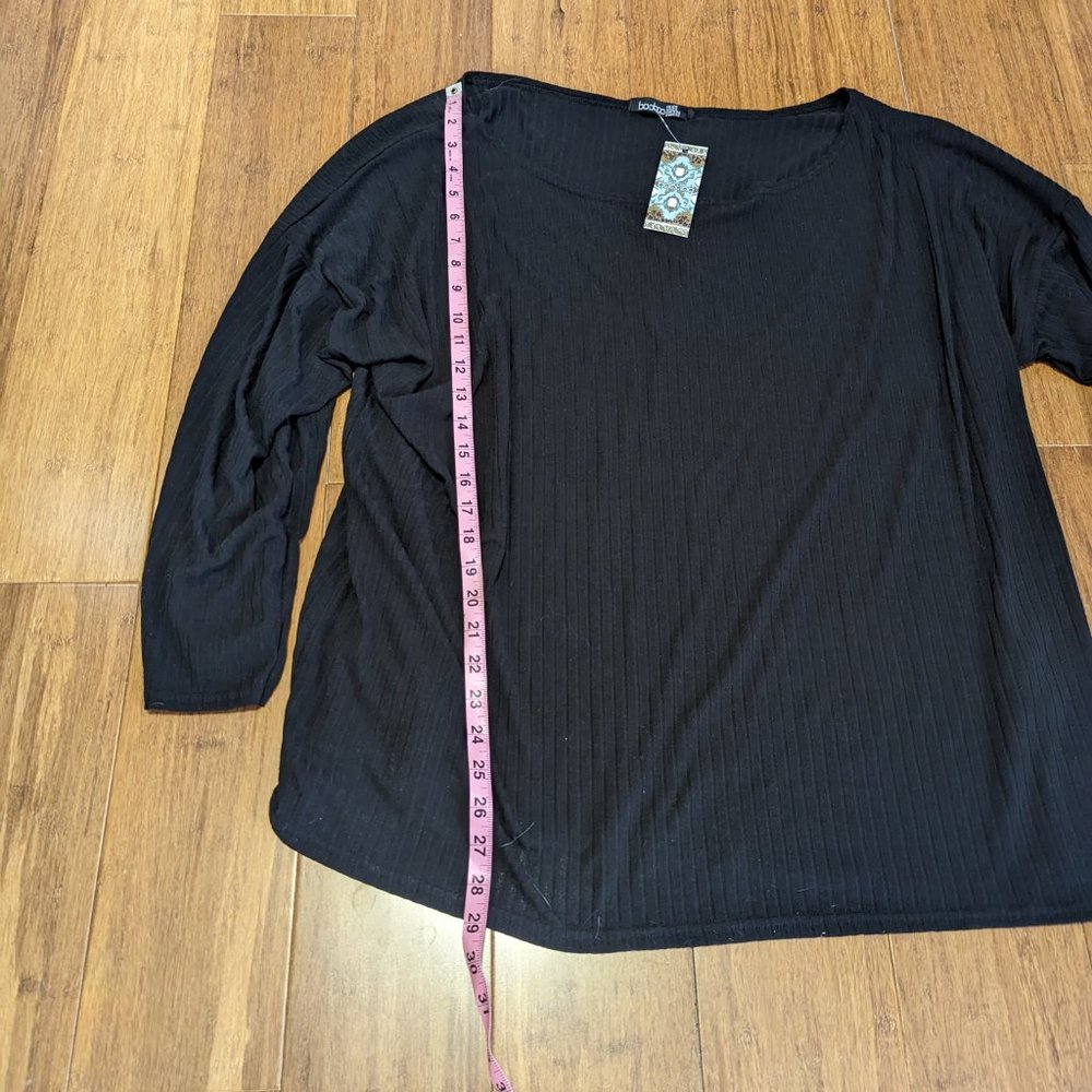 Boohoo Off the Shoulder Knitted Sweater (Jumper) Size 22 - Picture 8 of 13